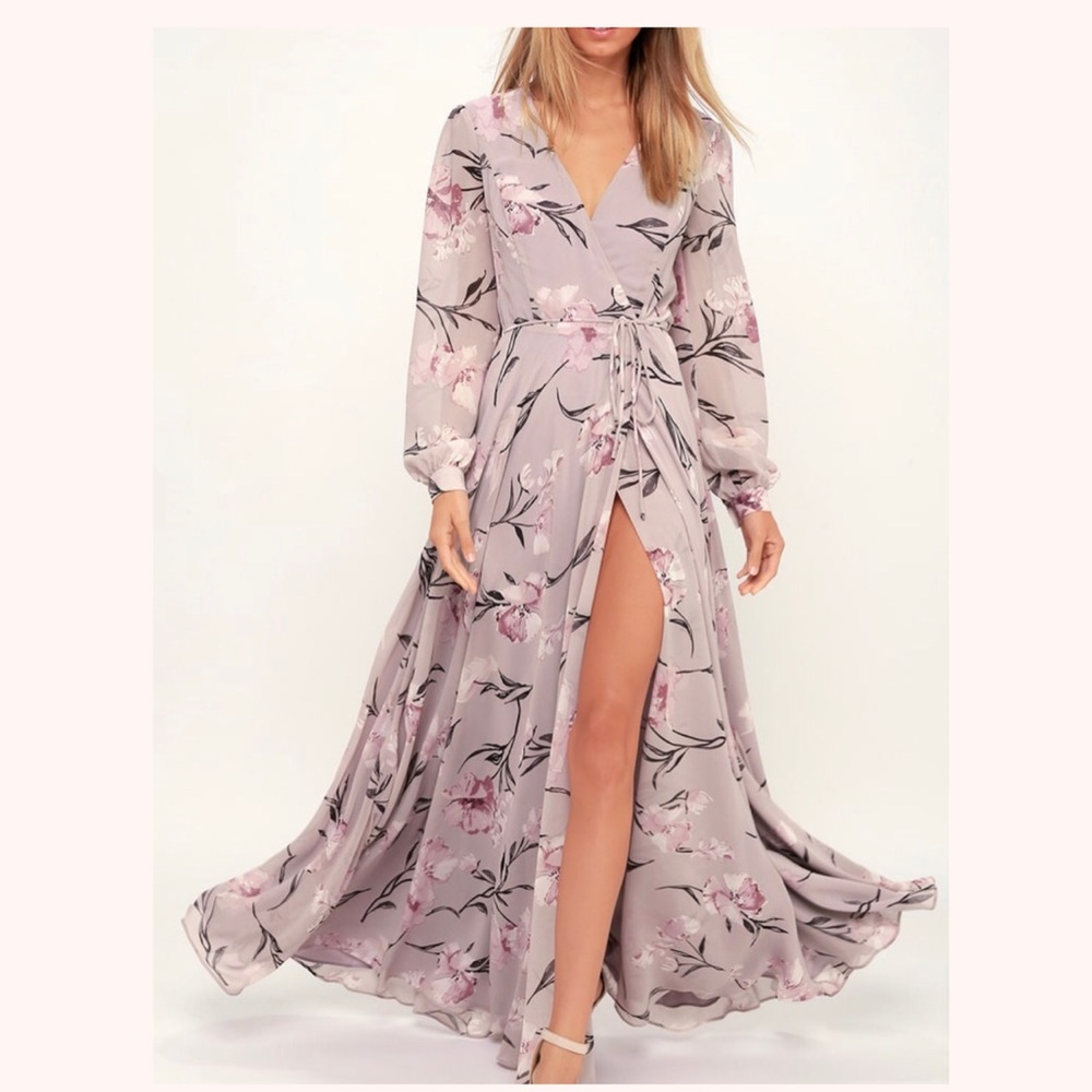 ▪️Loving You Long Sleeve Wrap Maxi Dress